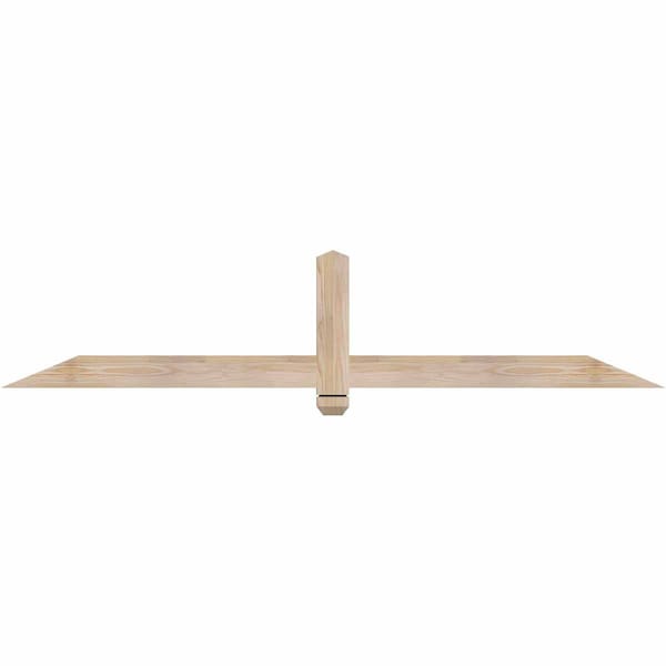 Ekena Millwork Eugene Smooth Timber Gable Bracket, Douglas Fir, 72"W x 15"H x 1 1/2"D x 3 1/2"F, 5/12 Pitch GBW072X15X0204EUG00SDF - main